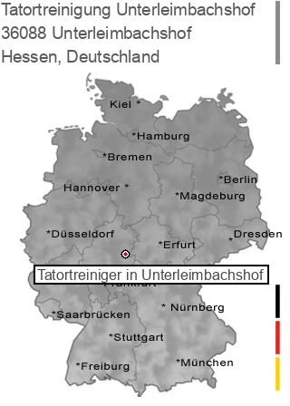 Tatortreinigung Unterleimbachshof, 36088 Unterleimbachshof