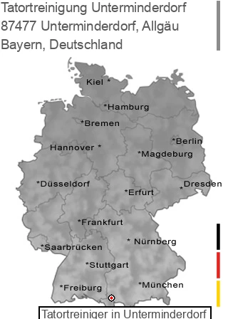 Tatortreinigung Unterminderdorf, Allgäu, 87477 Unterminderdorf