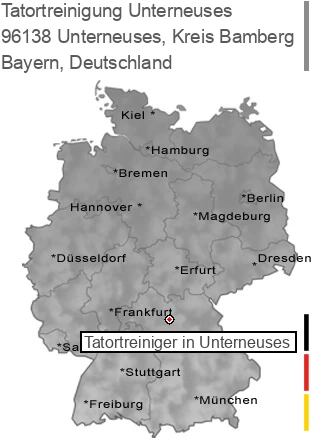 Tatortreinigung Unterneuses, Kreis Bamberg, 96138 Unterneuses