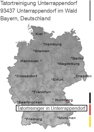 Tatortreinigung Unterrappendorf im Wald, 93437 Unterrappendorf