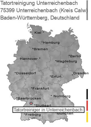 Tatortreinigung Unterreichenbach (Kreis Calw), 75399 Unterreichenbach