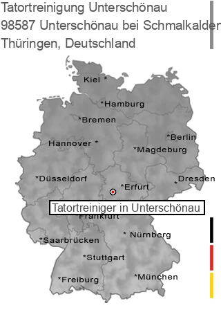 Tatortreinigung Unterschönau bei Schmalkalden, 98587 Unterschönau