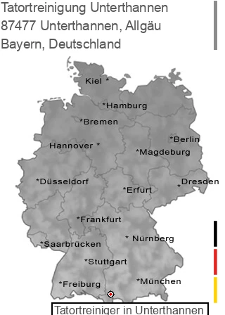 Tatortreinigung Unterthannen, Allgäu, 87477 Unterthannen