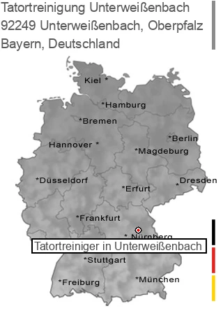 Tatortreinigung Unterweißenbach, Oberpfalz, 92249 Unterweißenbach