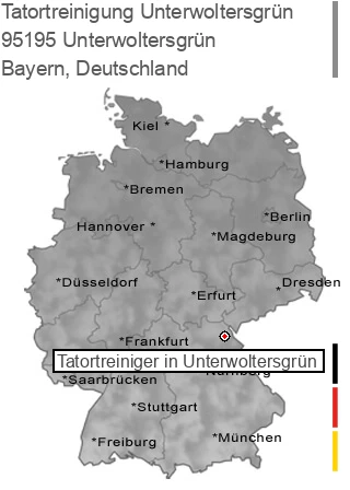 Tatortreinigung Unterwoltersgrün, 95195 Unterwoltersgrün
