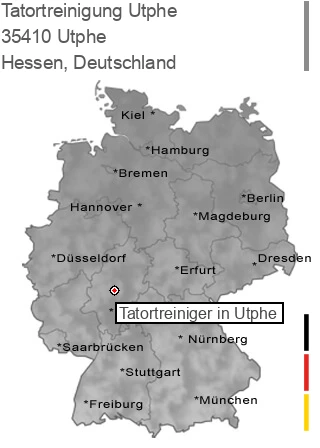 Tatortreinigung Utphe, 35410 Utphe