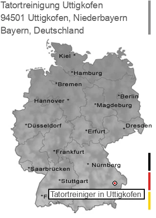 Tatortreinigung Uttigkofen, Niederbayern, 94501 Uttigkofen