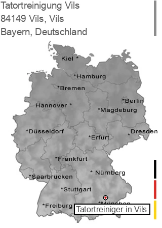 Tatortreinigung Vils, Vils, 84149 Vils