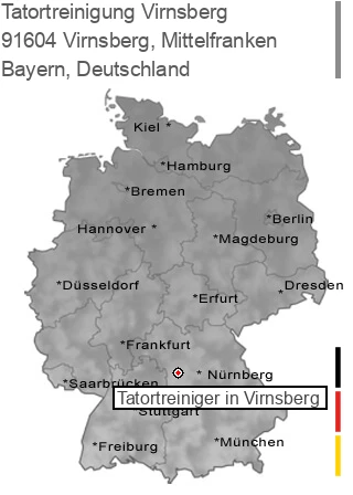 Tatortreinigung Virnsberg, Mittelfranken, 91604 Virnsberg