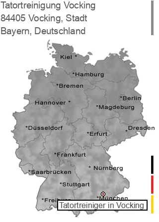 Tatortreinigung Vocking, Stadt, 84405 Vocking