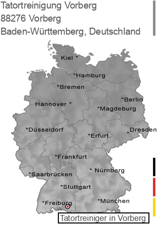 Tatortreinigung Vorberg, 88276 Vorberg