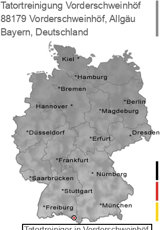 Tatortreinigung Vorderschweinhöf, Allgäu, 88179 Vorderschweinhöf
