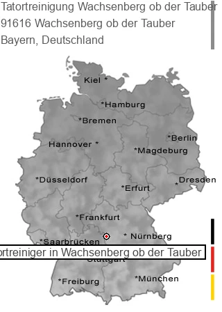 Tatortreinigung Wachsenberg ob der Tauber, 91616 Wachsenberg ob der Tauber