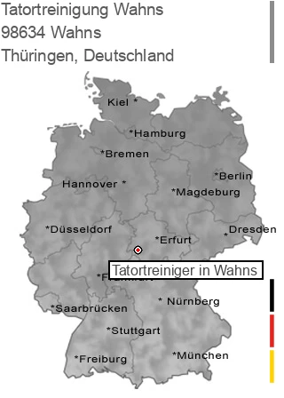 Tatortreinigung 98634 Wahns, Thüringen Tatortreinigung Wahns, 98634 Wahns