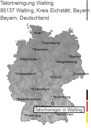 Tatortreinigung Walting, Kreis Eichstätt, Bayern, 85137 Walting