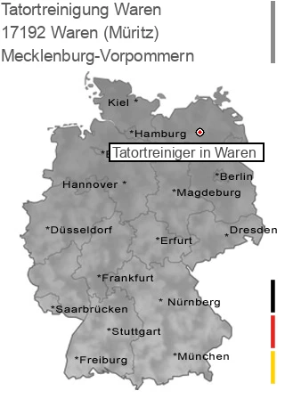 Tatortreinigung Waren (Müritz), 17192 Waren