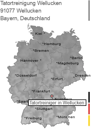 Tatortreinigung Wellucken, 91077 Wellucken