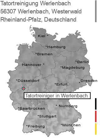 Tatortreinigung Werlenbach, Westerwald, 56307 Werlenbach