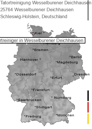 Tatortreinigung Wesselburener Deichhausen, 25764 Wesselburener Deichhausen