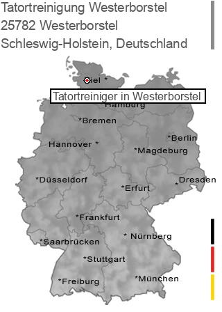Tatortreinigung Westerborstel, 25782 Westerborstel