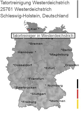 Tatortreinigung Westerdeichstrich, 25761 Westerdeichstrich