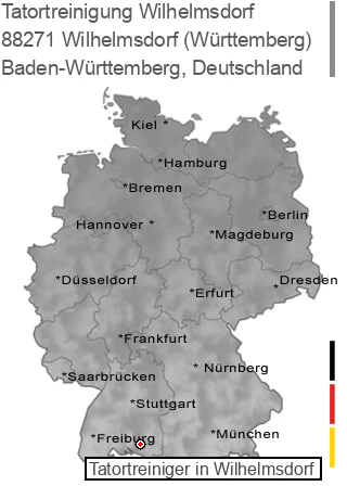 Tatortreinigung Wilhelmsdorf (Württemberg), 88271 Wilhelmsdorf