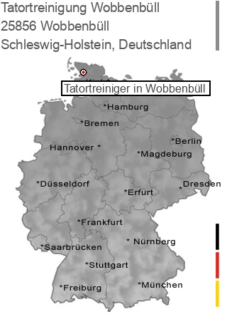 Tatortreinigung Wobbenbüll, 25856 Wobbenbüll