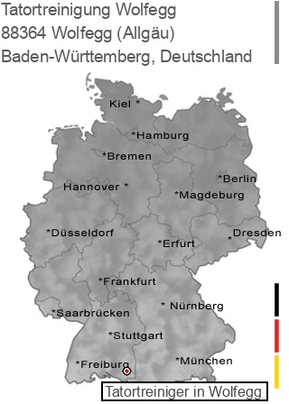 Tatortreinigung Wolfegg (Allgäu), 88364 Wolfegg