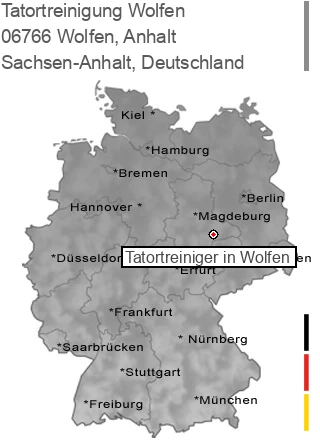 Tatortreinigung Wolfen, Anhalt, 06766 Wolfen