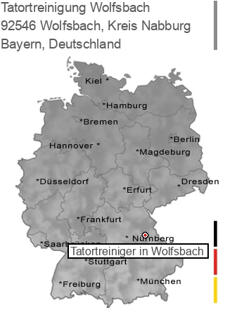 Tatortreinigung Wolfsbach, Kreis Nabburg, 92546 Wolfsbach