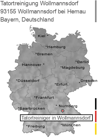 Tatortreinigung Wollmannsdorf bei Hemau, 93155 Wollmannsdorf