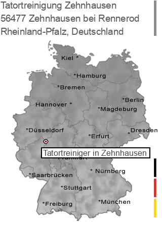 Tatortreinigung Zehnhausen bei Rennerod, 56477 Zehnhausen
