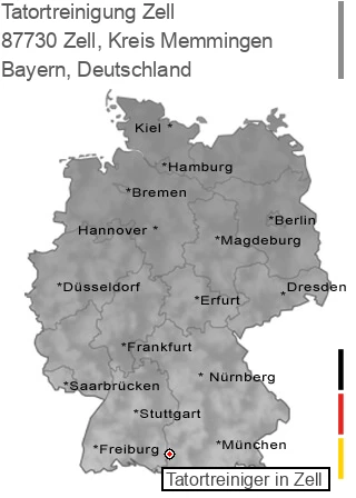 Tatortreinigung Zell, Kreis Memmingen, 87730 Zell